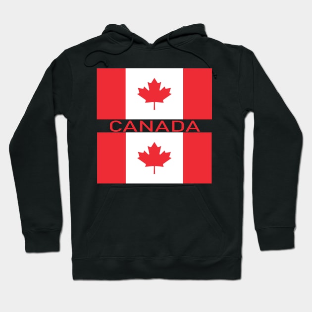 Canada flag Hoodie by Gold Turtle Lina